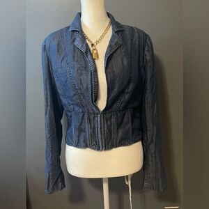 Gabrielle Union crop corset jacket size 8